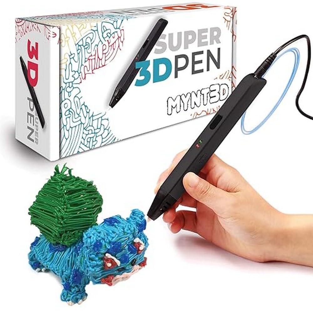 MYNT3D Super 3D Pen, 1.75mm ABS And PLA Compatible 3D Printing Pen,