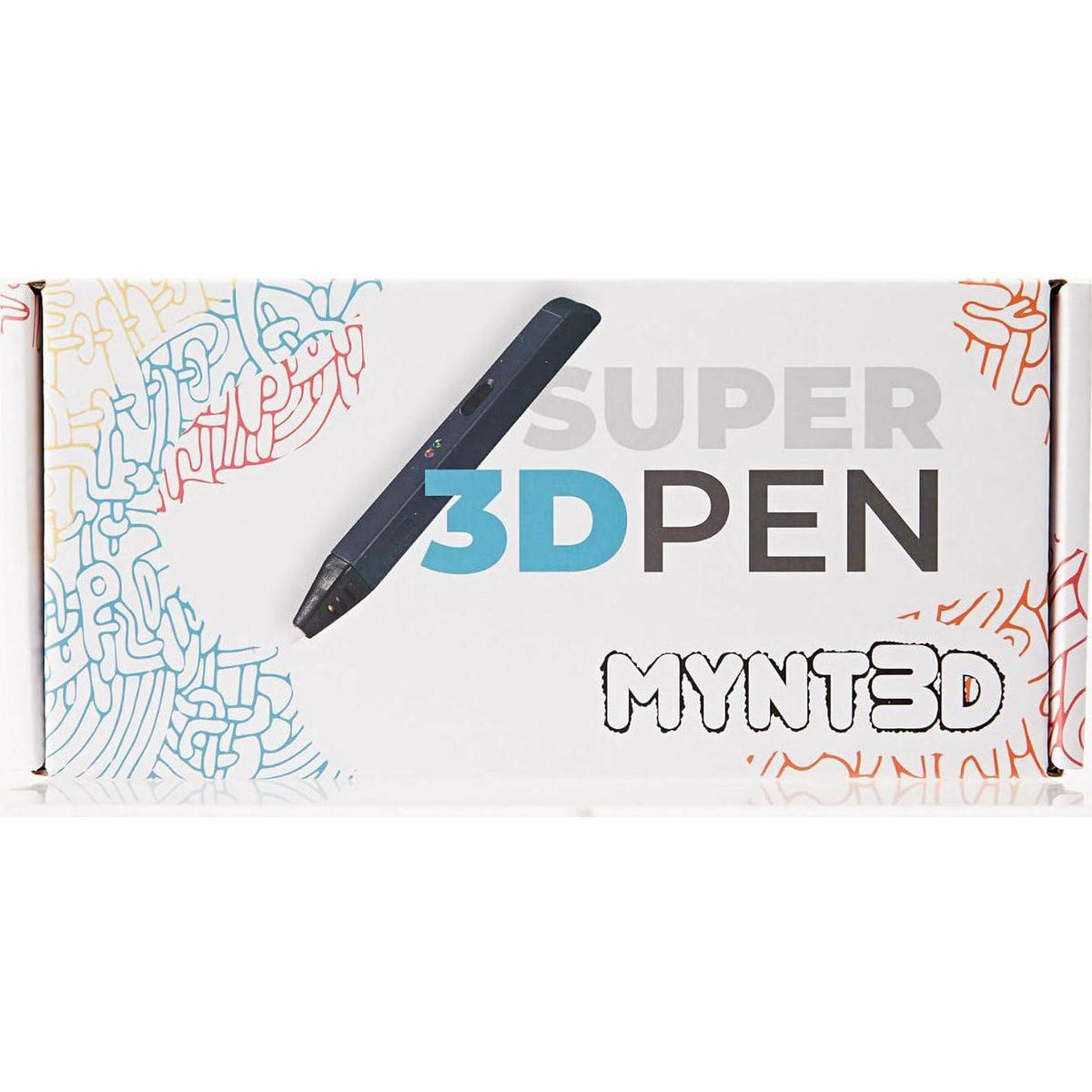 MYNT3D Super 3D Pen, 1.75mm ABS And PLA Compatible 3D Printing Pen,