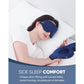 MZOO MZOO Sleep Eye Mask For Side Sleeper Men Women, Zero Eye Pressure 3D Sleeping Mask, Light Blocking Patented Design Night Blindfold, Soft Eye Shade Cover For Travel, Blue