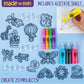 Made By Me Create Your Own Window Art Kit, DIY Craft Kit for Kids, Suncatcher Painting Activity Set