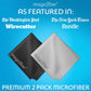 MagicFiber Microfiber Cleaning Cloths, 2 Pack - Premium Cloth For Glasses, Lens, Screens And More,