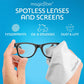 MagicFiber Microfiber Cleaning Cloths, 2 Pack - Premium Cloth For Glasses, Lens, Screens And More,
