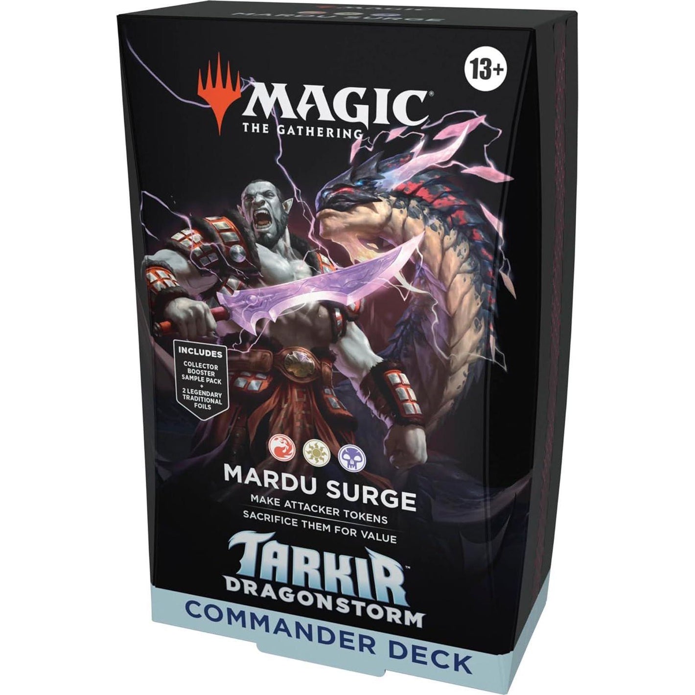 Magic: The Gathering Dragonstorm Commander Deck Mardu Surge Prebuilt Strategy Deck for MTG Fans