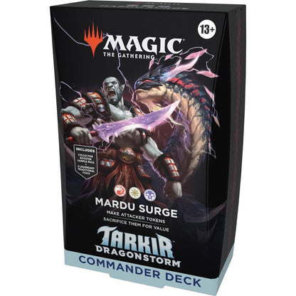 Magic: The Gathering Dragonstorm Commander Deck Mardu Surge Prebuilt Strategy Deck for MTG Fans