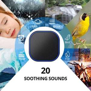 Magicteam Magicteam Sound Machine White Noise Machine With 20 Non Looping Natural Soothing Sounds Memory Function 32 Levels Of Volume Powered By AC Or USB And Sleep Sound Timer Therapy For Baby Kids Adults