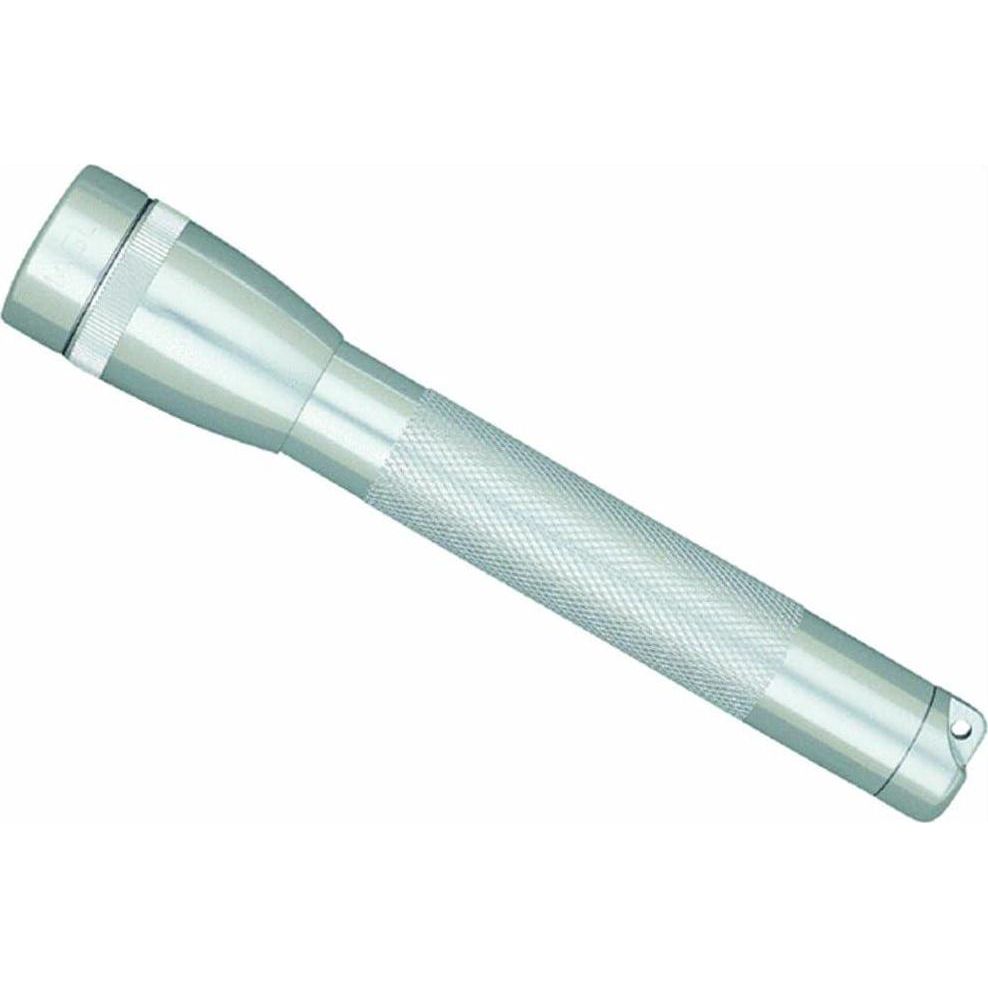 Maglite Mini Incandescent 2-Cell AA Flashlight With Holster, Silver,039739061570