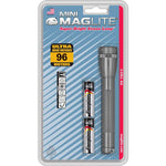 Maglite Mini Incandescent 2-Cell AA Flashlight, Gray,038739043708
