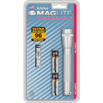Maglite Mini Incandescent 2-Cell AA Flashlight, Silver,