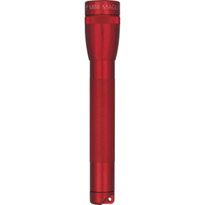 Maglite Mini Incandescent 2-Cell AA Flashlight With Holster, Red,638084434338
