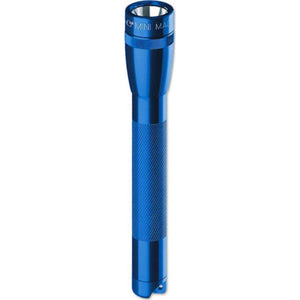 Maglite Mini Incandescent 2-Cell AA Flashlight With Holster, Blue,013588054082