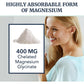 Nobi Nutrition Magnesium Glycinate 400mg, High Absorption Formula for Sleep, Muscle Relaxation, and Heart Support, 120-Count, 2-Month Supply
