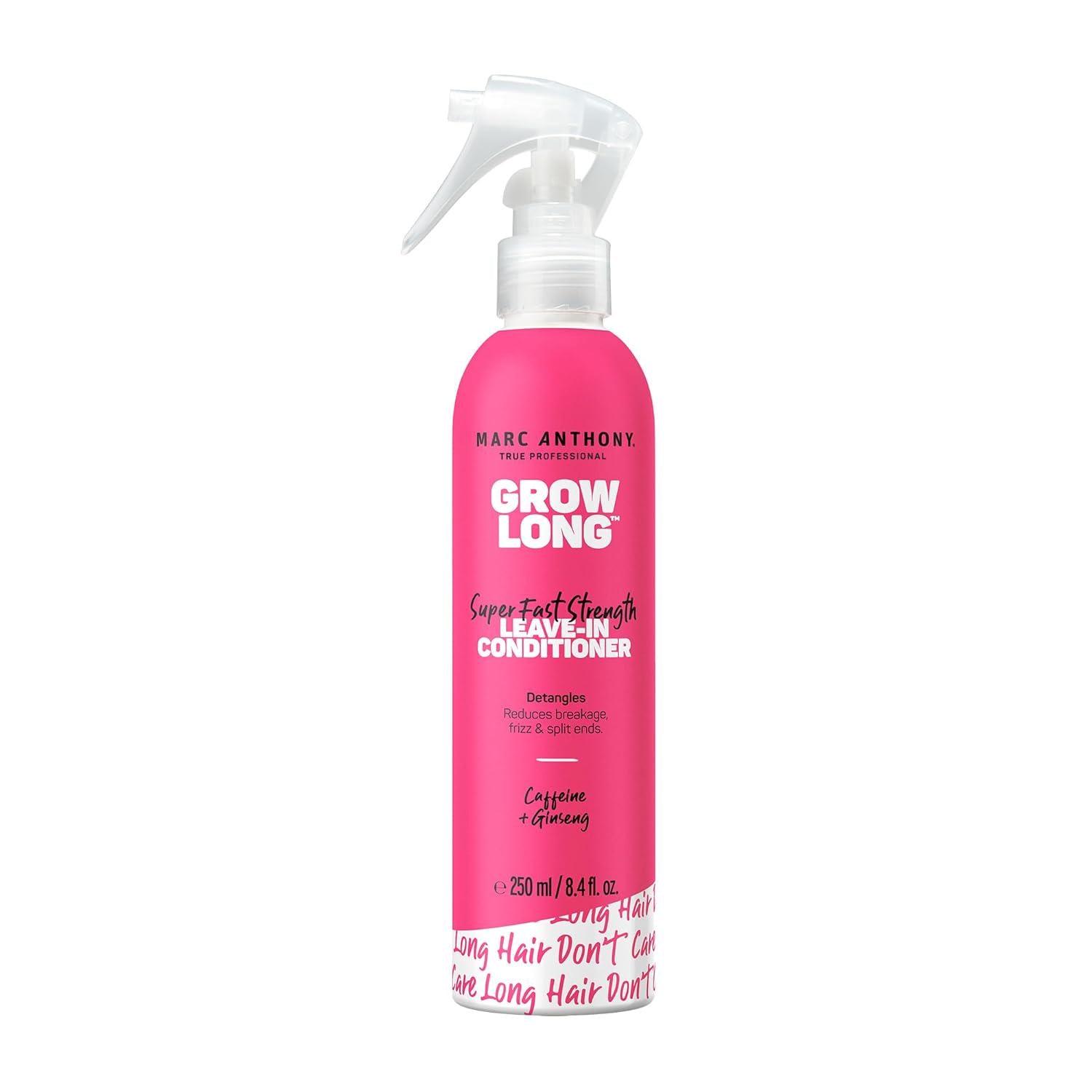 Marc Anthony Leave-In Conditioner Spray And Detangler, Grow Long Biotin - Anti-Frizz Deep Conditioner For Split Ends And Breakage - Vitamin E, Caffeine And Ginseng For Curly, Dry And Damaged Hair,