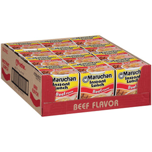 Maruchan Maruchan Instant Lunch Beef, Ramen Noodle Soup, Microwaveable Meal, 2.25 Oz, 12 Count