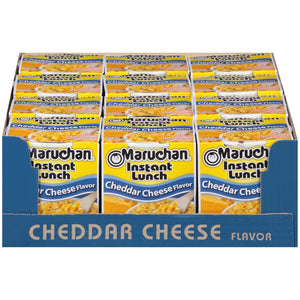Maruchan Instant Lunch Cheddar Cheese Ramen Noodle Soup, Microwaveable, 225 oz, 12 Count, Quick & Easy Meal