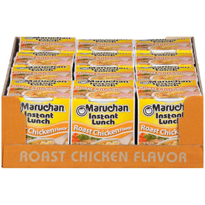 Maruchan Instant Lunch, Roast Chicken Flavor, Microwaveable Ramen Soup, 225oz, 12 Count