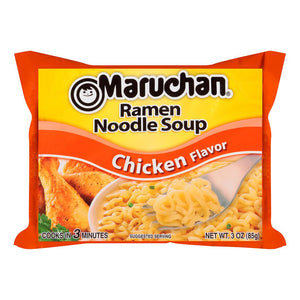 Maruchan Ramen Chicken Instant Noodles, Ready-to-Eat Meals, 3oz, 24 Count