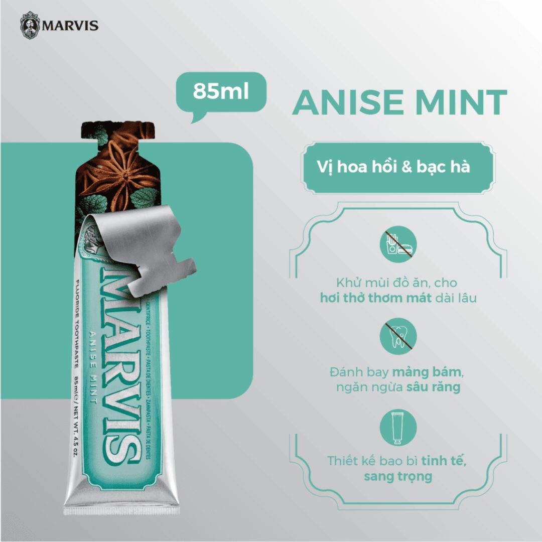 Marvis Anise Mint Toothpaste 85ml,8004395111879