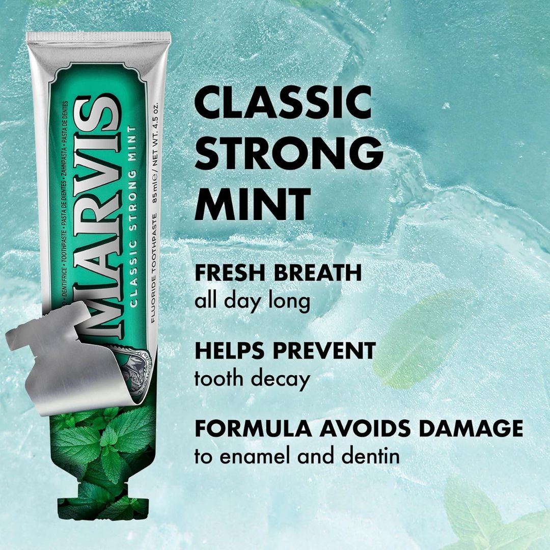 Marvis Classic Strong Mint Toothpaste,8004395111305