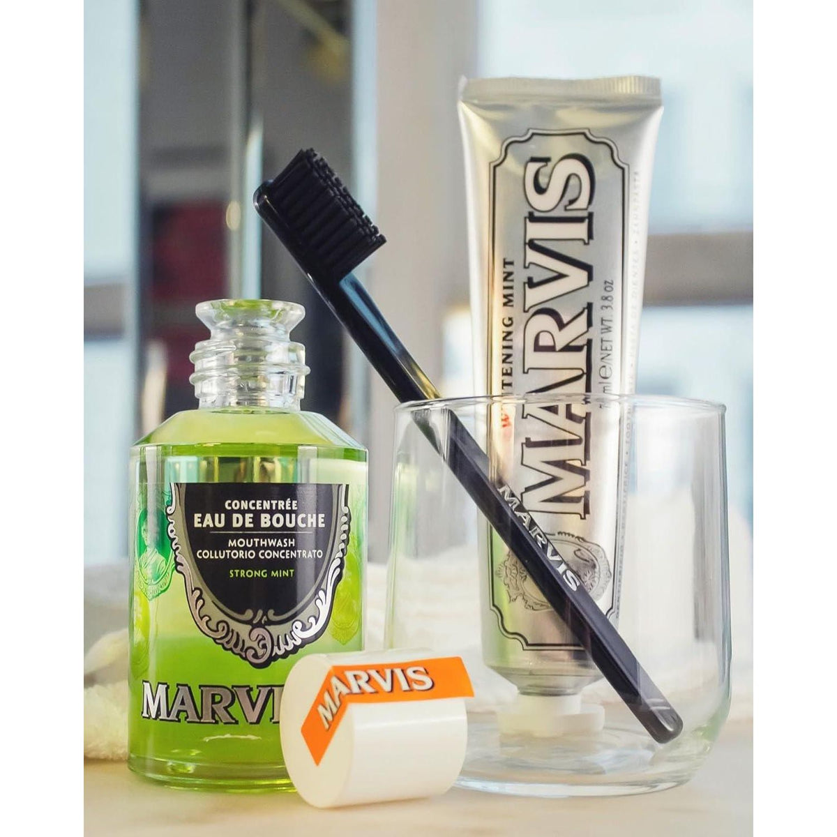 Marvis Whitening Mint Toothpaste, 38 oz, Refreshing Mint Flavor for Clean Teeth & Whiter Smile