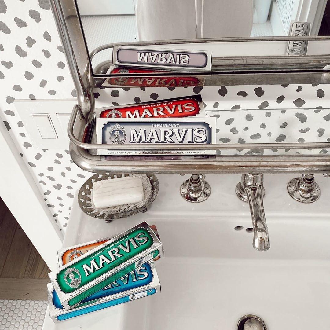 Marvis Whitening Mint Toothpaste, 38 oz, Refreshing Mint Flavor for Clean Teeth & Whiter Smile