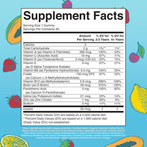 MaryRuth Organics Kids Multivitamins, Sugar-Free, 2-Month Supply, 60 Count, Vegan, One Gummy a Day, for Ages 2+