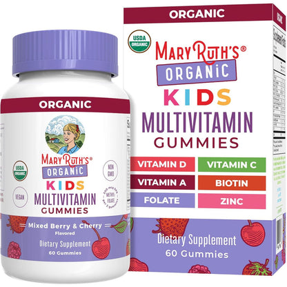 MaryRuth Organics MaryRuth Organics Kids Vitamins | Multi | 1 Month Supply | Kids Multivitamin Gummies For Ages 4+ | Multivitamin For Kids | Vitamins For Kids | Vegan | Only 2 Gummies A Day | 60 Count |