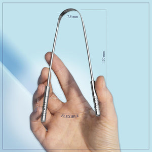 mastermedi MasterMedi Tongue Scraper With Case Easy To Use Tongue Scraper For Adults, Tongue Cleaner For Oral Care And Hygiene (Single Pack (with Travel Case))