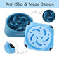 Mateeylife Slow Feeder Dog Bowls Set of 2 Anti Choking Puzzle Food Dishes Interactive Anti Bloat Bowls