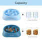 Mateeylife Slow Feeder Dog Bowls Set of 2 Anti Choking Puzzle Food Dishes Interactive Anti Bloat Bowls
