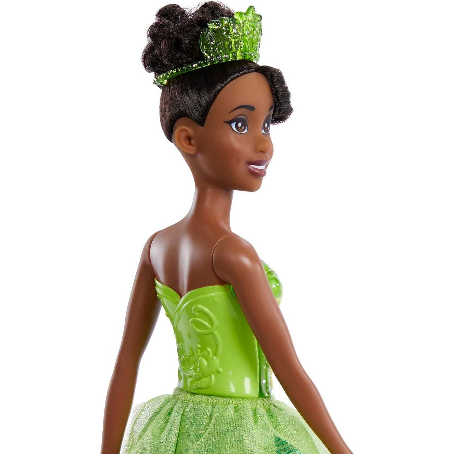 Mattel Disney Princess Toys, Tiana Fashion Doll, Sparkling Look With Brown Hair, Brown Eyes And Tiara Accessory, Inspired By The Princess And The Frog,