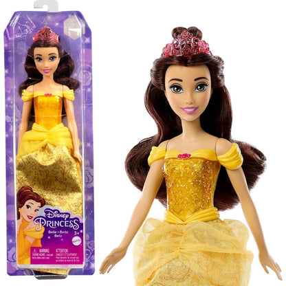 Mattel Disney Princess Toys, Belle Fashion Doll, Sparkling Look With Tiara Accessory, Inspired By The Beauty And The Beast Movie,