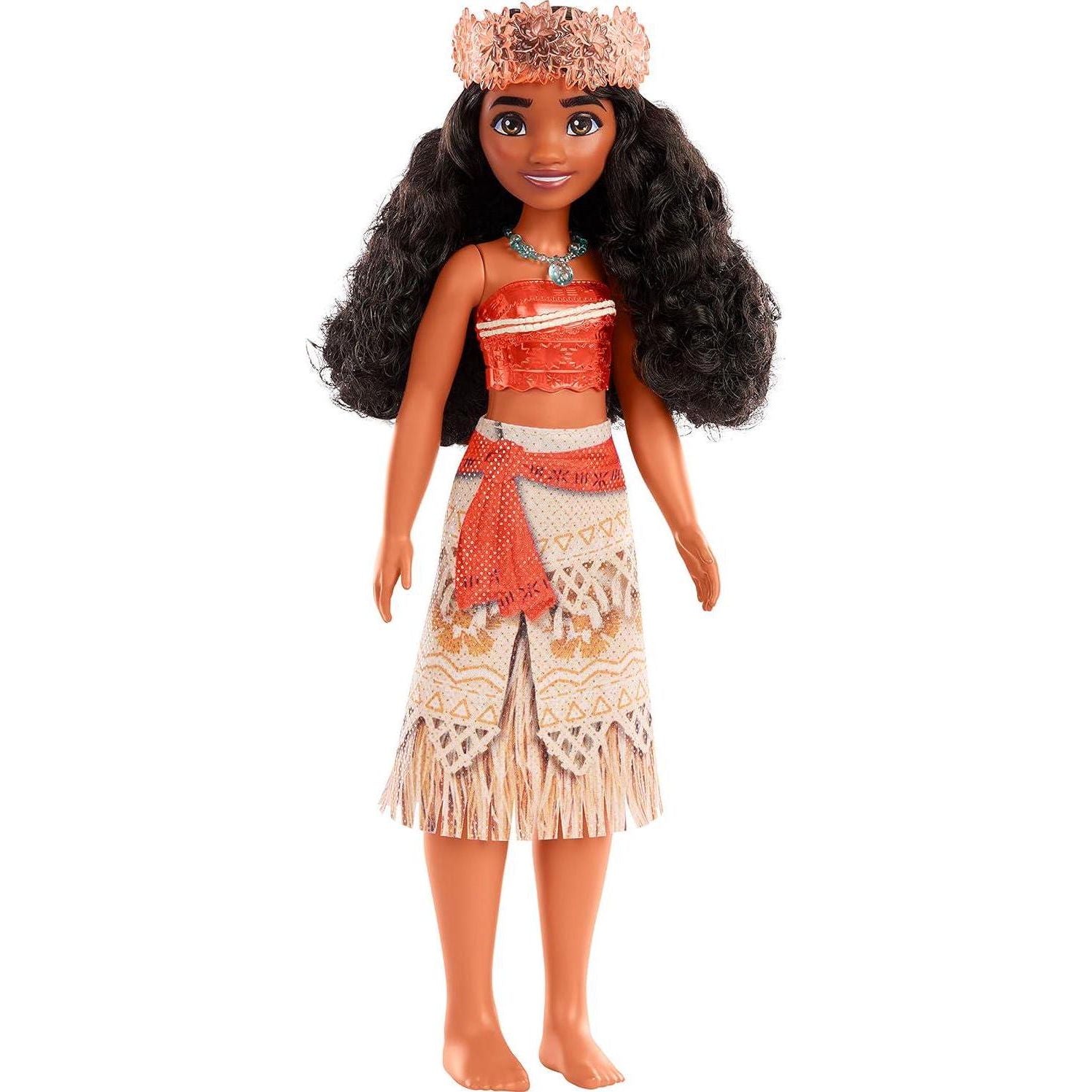 Mattel Disney Princess Toys, Moana Fashion Doll, Sparkling Look With Hair Accessory, Inspired By The Movie,