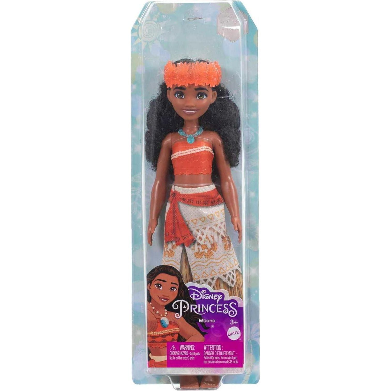 Mattel Disney Princess Toys, Moana Fashion Doll, Sparkling Look With Hair Accessory, Inspired By The Movie,