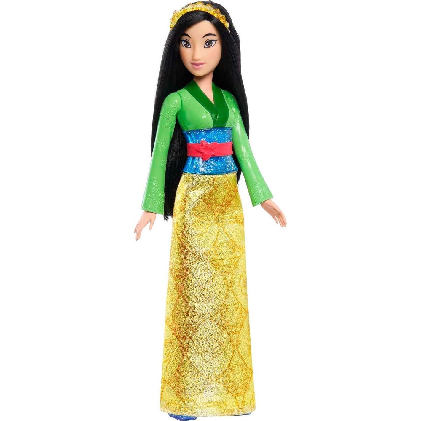 Mattel Disney Princess Toys, Mulan Fashion Doll, Sparkling Look With Black Hair, Brown Eyes And Hair Accessory, Inspired By The Movie Mulan,