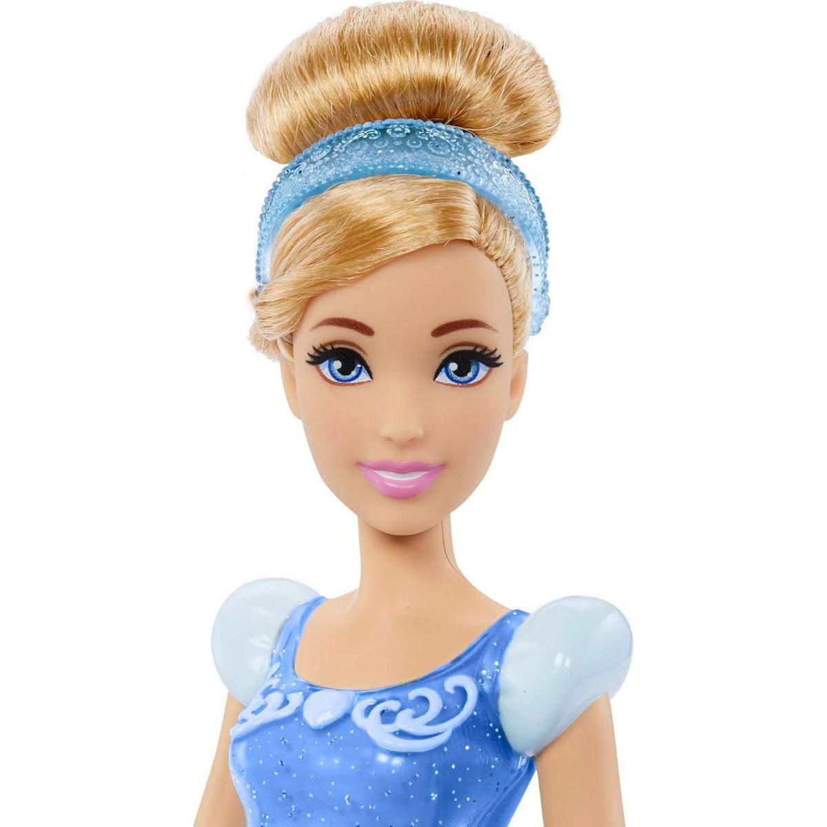 Mattel Disney Princess Toys, Cinderella Fashion Doll, Sparkling Look With Blonde Hair, Blue Eyes And Hair Accessory, Inspired By The Movie,