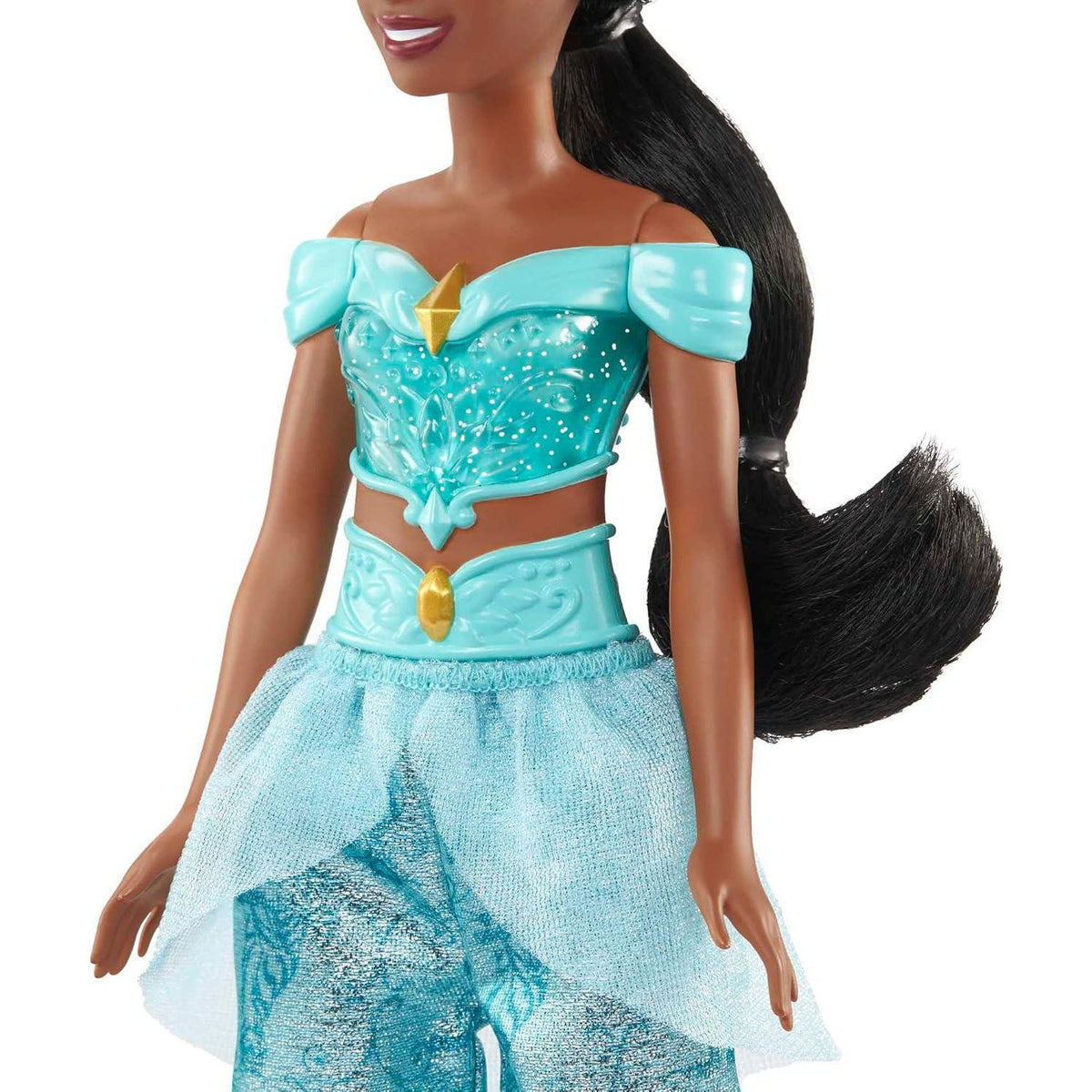 Mattel Disney Princess Toys, Jasmine Fashion Doll, Sparkling Look With Black Hair, Brown Eyes And Tiara Accessory, Inspired By The Movie Aladdin,
