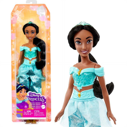 Mattel Disney Princess Toys, Jasmine Fashion Doll, Sparkling Look With Black Hair, Brown Eyes And Tiara Accessory, Inspired By The Movie Aladdin,