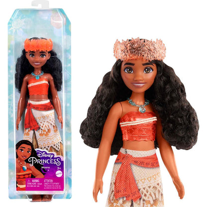 Mattel Disney Princess Toys, Moana Fashion Doll, Sparkling Look With Hair Accessory, Inspired By The Movie,