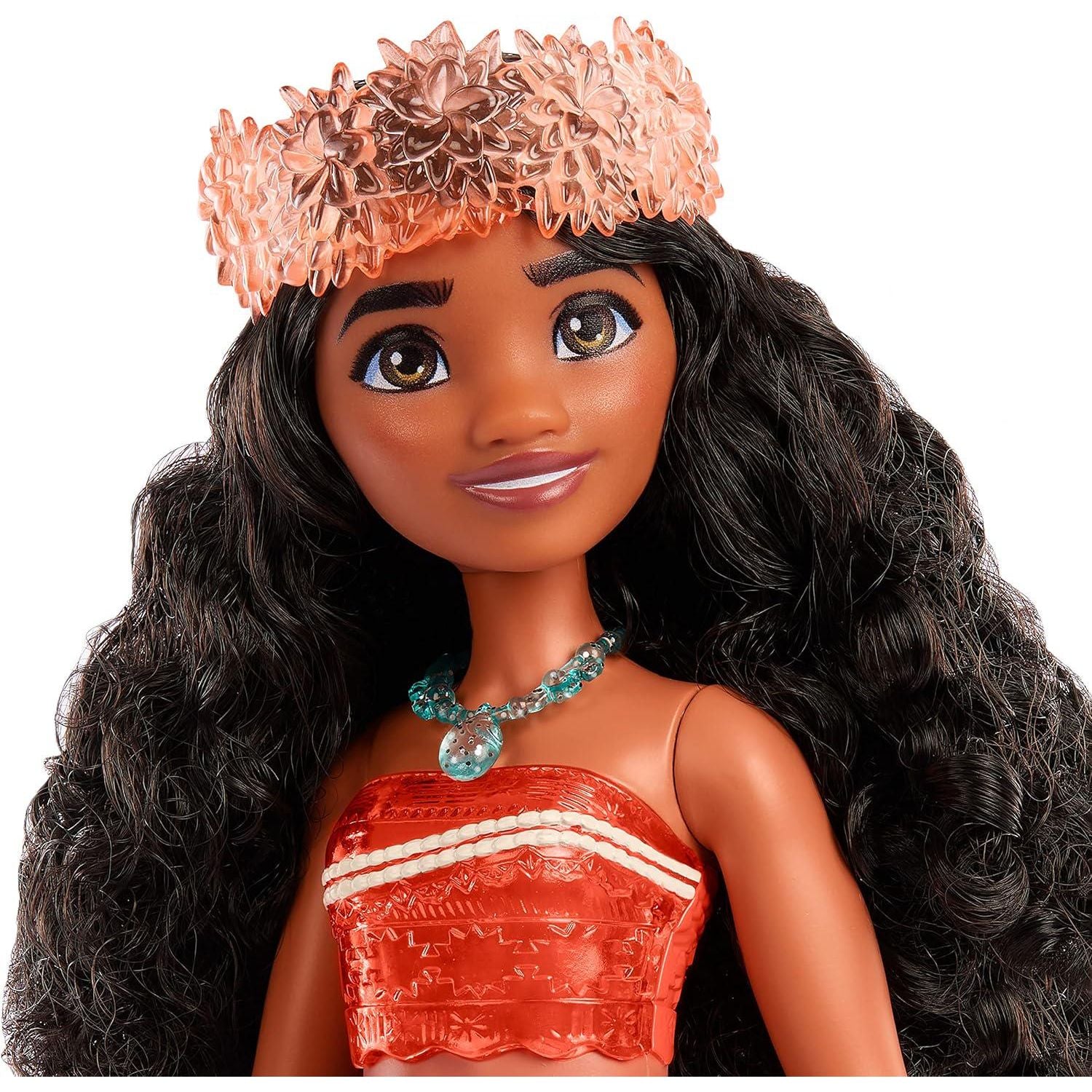 Mattel Disney Princess Toys, Moana Fashion Doll, Sparkling Look With Hair Accessory, Inspired By The Movie,