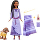 Mattel Disney Wish Asha Doll Set, 1 Pc Posable Doll with Fashion, Animal Friends, Movie-Inspired Accessories