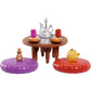 Mattel Disney Wish Tea Time Playset with Asha and Dahlia Dolls Table and 10 Accessories Movie Inspired Toy Set