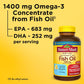 Nature Made Ultra Omega-3 1000mg Fish Oil 1400mg Lemon Scent 90 Softgels,031604029159