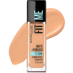 Maybelline Fit Me Matte + Poreless Liquid Oil-Free Foundation Makeup, Natural Tan, 1 Count (Packaging May Vary),