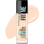Maybelline Fit Me Matte + Poreless Liquid Oil-Free Foundation Makeup, Fair Ivory, 1 Count (Packaging May Vary),