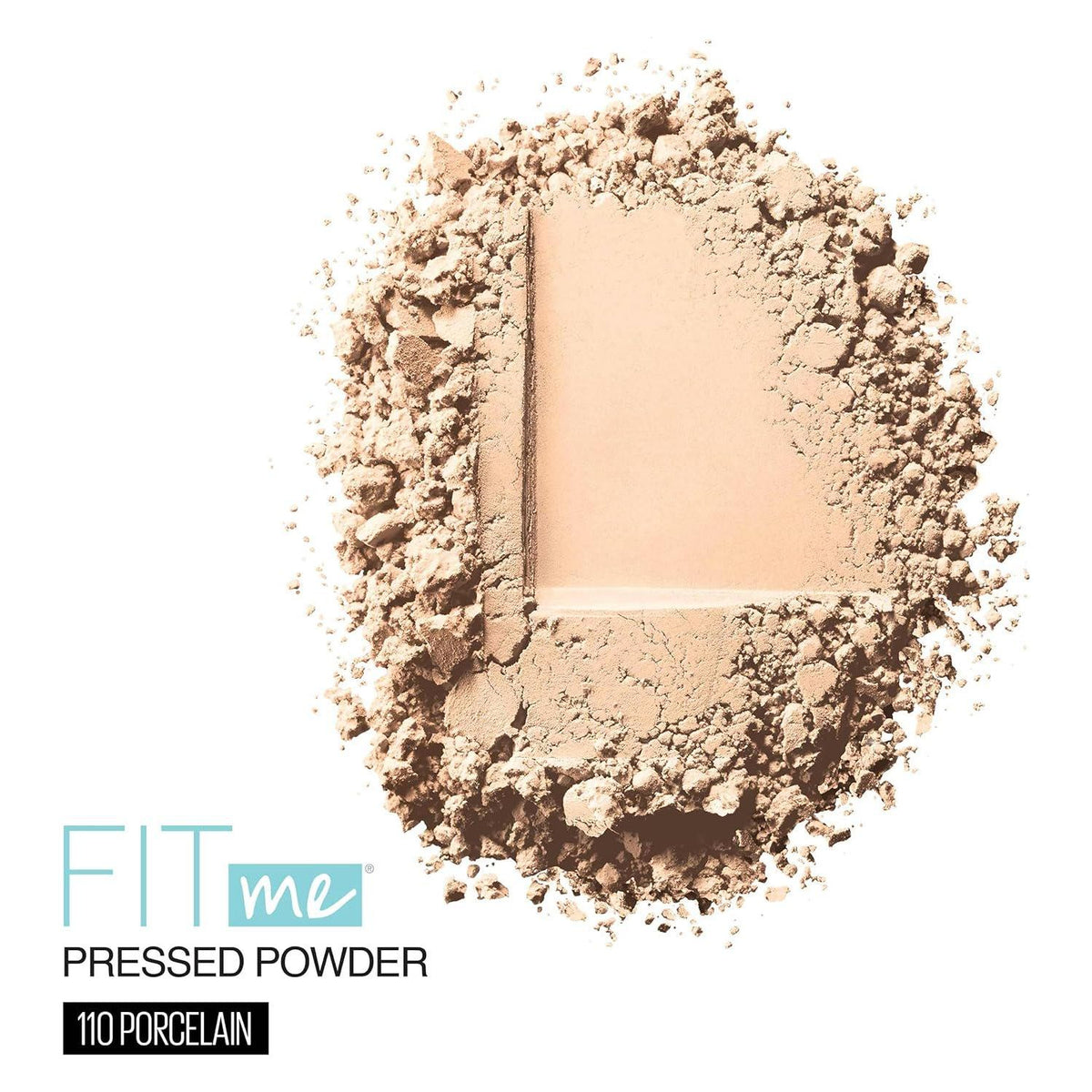 MAYBELLINE Maybelline Fit Me Matte + Poreless Pressed Face Powder Makeup And Setting Powder, Porcelain, 1 Count