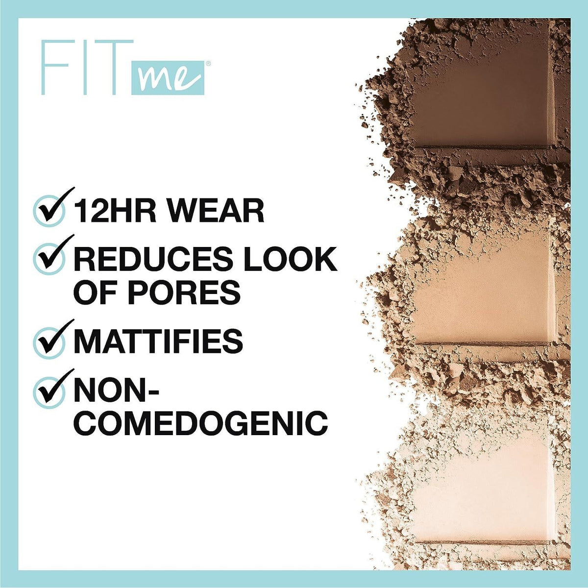 Maybelline Fit Me Matte + Poreless Pressed Face Powder Makeup And Setting Powder, Translucent, 1 Count,