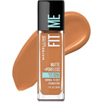 Maybelline Fit Me Matte + Poreless Liquid Oil-Free Foundation Makeup, Cappuccino, 1 Count (Packaging May Vary),