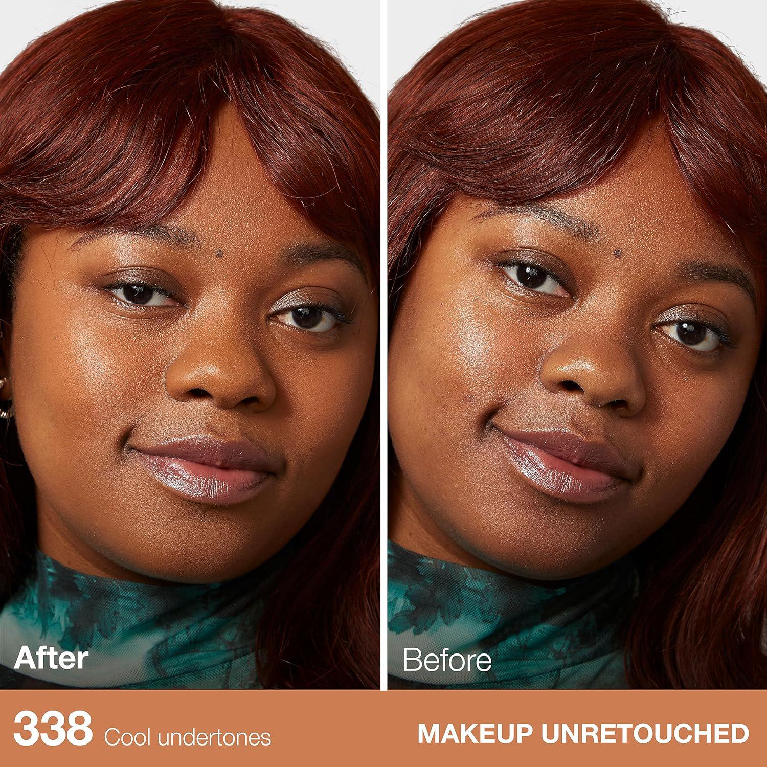 Maybelline Fit Me Matte + Poreless Liquid Oil-Free Foundation Makeup, Spicy Brown, 1 Count (Packaging May Vary),