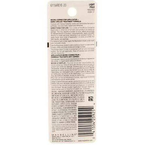 Maybelline Instant Age Rewind Eraser Dark Circles Treatment Concealer, Light 0.2 Oz (Pack Of 6),