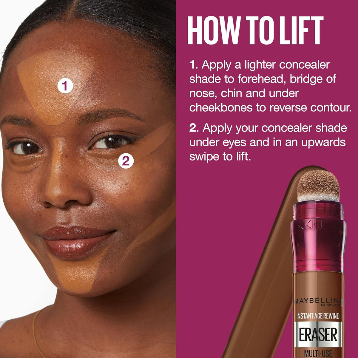 Maybelline Instant Age Rewind Eraser Dark Circles Treatment Multi-Use Concealer, 149, 1 Count (Packaging May Vary),